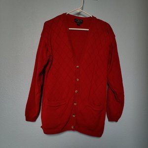 Vintage Red Cardigan